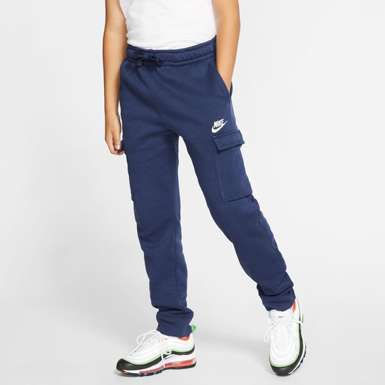 Nike Cargo Housut Nsw Club - Navy/valkoinen Lapset, koko S: 128-137 cm