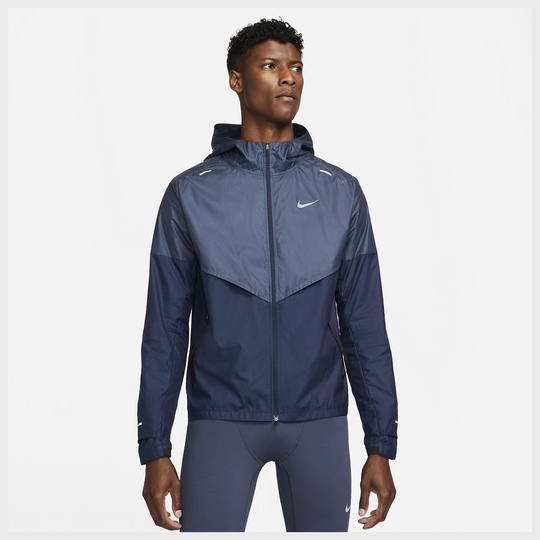 Nike Juoksutakki Tuulitakki - Sininen/navy/hopea, koko Large