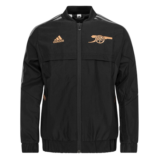 Arsenal Takki Anthem - Musta/harmaa/kulta Lapset - adidas, koko 176 cm
