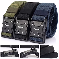 Men's Military Tactical Belt Quick Release Heavy Duty with Metal Buckle for Work Hunting Military / Tactical Outdoor / Combat Lightinthebox