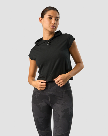 Ultimate Training Hoodie T-shirt Black-XS