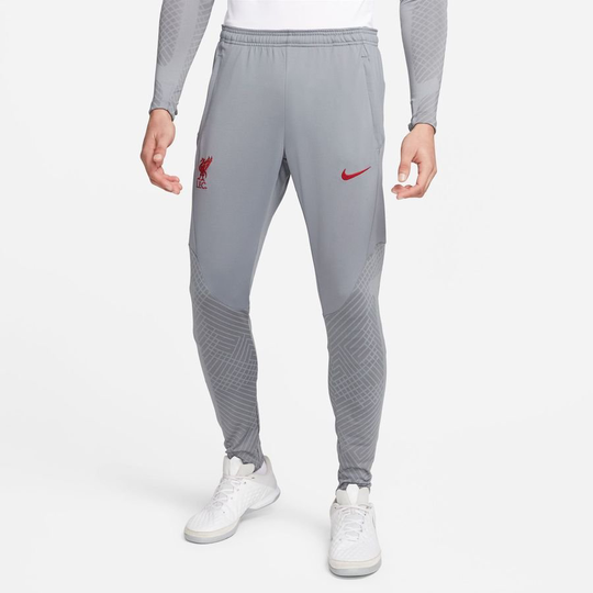 Liverpool Treenihousut Dri-fit Strike - Harmaa/punainen - Nike, koko Large