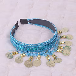 Belly Dance Dance Accessories Headwear Pure Color Splicing Paillette Women's Training Performance Sequined Polyester Lightinthebox