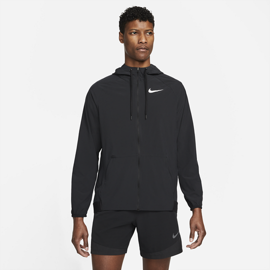 Nike Pro Dri-FIT Flex Vent Max Men's Full-Zip Hooded Training Jacket - Black