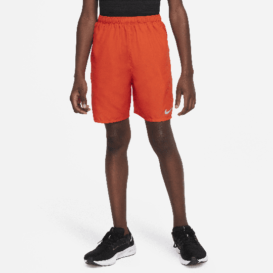 Nike Challenger Older Kids' (Boys') Training Shorts - Red - 50% Recycled Polyester