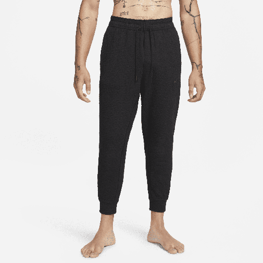 Nike Yoga Men's Dri-FIT Trousers - Black - 50% Sustainable Blends