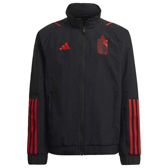 Belgia Treenitakki Presentation Tiro 23 2022/23 - Musta/punainen Lapset - adidas, koko 140 cm