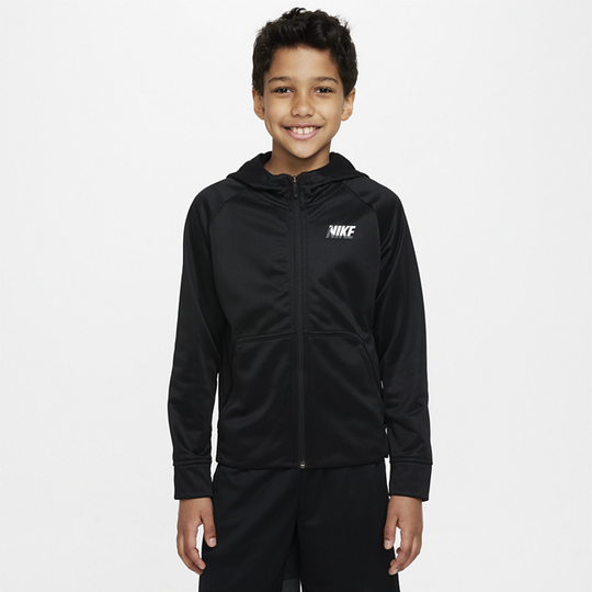Nike Therma-FIT Older Kids' (Boys) Full-Zip Training Hoodie - Black