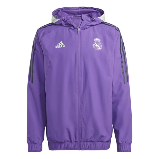 Real Madrid Treenitakki Condivo 22 All Weather - Violetti - adidas, koko X-Large