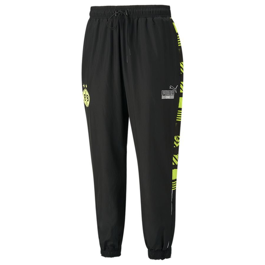 Dortmund Track Housut Ftblheritage - Musta/keltainen - PUMA, koko X-Small