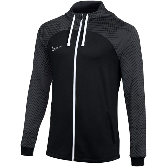 Nike Verryttelytakki Dri-fit Strike Hupullinen - Musta Harmaa/valkoinen, koko X-Large