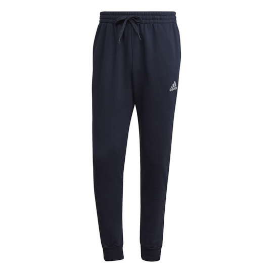 adidas Collegehousut Essentials Fleece Tapered - Navy/valkoinen, koko X-Large