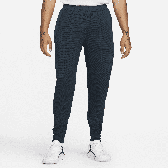 Nike Therma-FIT ADV A.P.S. Men's Fleece Fitness Trousers - Blue - 50% Recycled Polyester